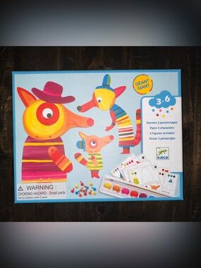 Djeco Giant Paint-Your-Own Animal Kit - Bright Multicolor